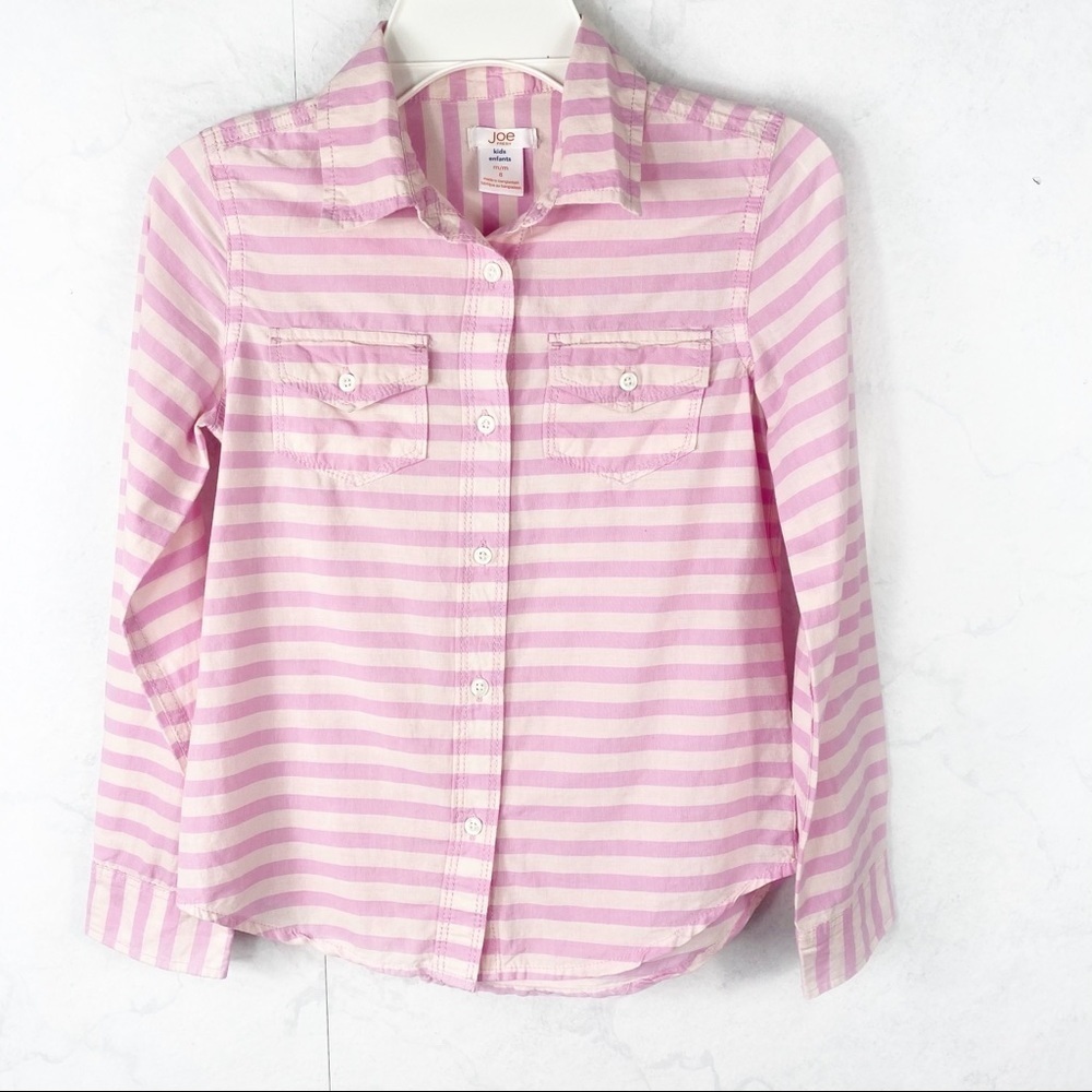 [Joe Fresh] Pink Striped Button Down